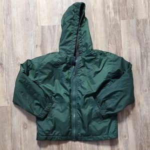 Hunter green rain jacket